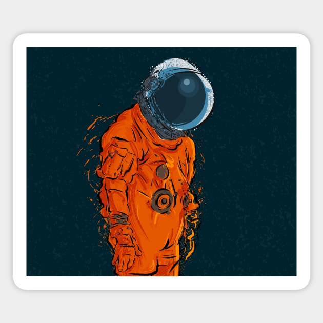 Space Traveller One Sticker by danpritchard